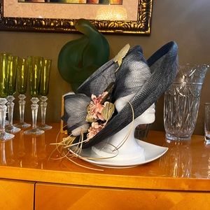 Fancy Straw Hat perfect for a tea party, Kentucky Derby or church muva